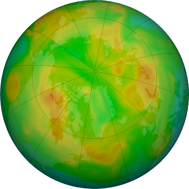 Arctic ozone map for 16 May 2020